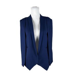 NLW Made in Turkey Royal Blue Cape Blazer Jacket Size S